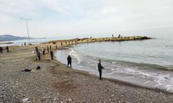 Balık kafesi yırtıldı, oltasını alan sahile koştu