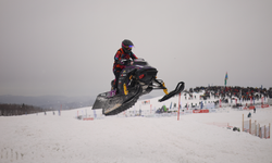 Yaylada Dünya Kar Motosikleti Şampiyonası heyecanı