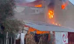 Manisa’da marangoz atölyesinde yangın