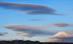 Çankırı semalarında mercek bulutu görüldü