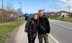 İngiltere'den Vietnam'a yürüyen 2 arkadaş, Samsun'a geldi