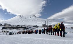 Erciyes'te 171 personelin katılımı ile çığ tatbikatı
