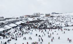 Erciyes'te hafta sonu yoğunluğu