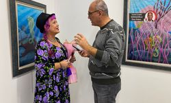 "Kedili ressam" Atabaş, Emin Antik Sanat Galerisi'nde