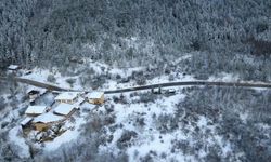 Karabük'ün yüksek kesimlerine kar yağdı