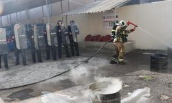 Şereflikoçhisar cezaevinde yangın tatbikatı