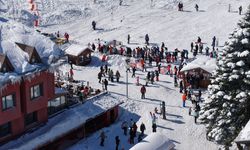Uludağ'da hafta sonu yoğunluğu