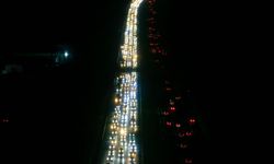 Bayram tatili dönüşünde Ankara girişinde trafik yoğunluğu yaşanıyor