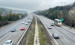 Bayram tatili dönüşünde Bolu'da trafikte hafif yoğunluk