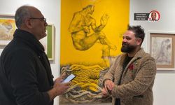 Deliliği tuvale taşıyan sanatçı Ataman Oğuz Ankara Kalesi’nde