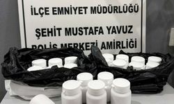 1085 adet ecza hap ele geçirildi; 2 tutuklama