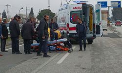 Minibüsün çarptığı yaya yaralandı