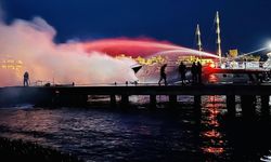 Bodrum'da marinada demirli 8 motoryatı etkileyen yangın kontrol altına alındı