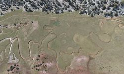 Sorgun Yaylası'nda menderesler havadan görüntülendi