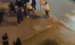 Başakşehir'de iki grup arasında çıkan kavga kamerada