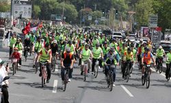 Gazze için yüzlerce kişi pedal çevirdi