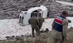 Ardahan’da askeri araç devrildi: 2 astsubay yaralandı