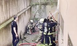 Doğalgaz borusunda çıkan yangın söndürüldü