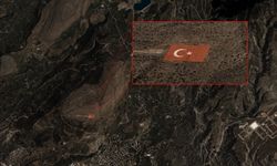GÖKTÜRK-1 uydusu, Torosların zirvesine işlenen Türk bayrağını görüntüledi