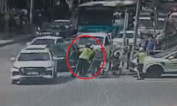 Moto kurye, polislerin ‘heimlich’ manevrası ile hayata tutundu