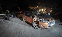 Otomobil ile çarpışan motosikletin ağır yaralanan sürücüsü kurtarılamadı