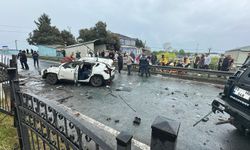 Takla atan cip, karşı şeritteki başka bir cipin üzerine düştü: 1 ölü, 7 yaralı