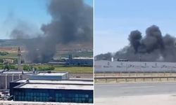Ankara'da alçı fabrikasında yangın