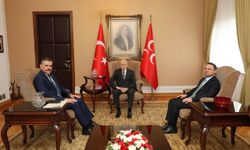 Bakanlar Çiftçi ve Gürlek, Bahçeli'yi ziyaret etti