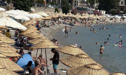 Bodrum'da sahillerde yoğunluk