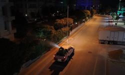 ABB’nin ilaçlama mesaisi gece de sürüyor
