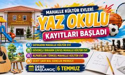 Mahalle Kültür Evlerinde yaz okulu heyecanı başlıyor