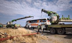 Kırıkkale'de 1 kişinin öldüğü, 40 kişinin yaralandığı otobüs kazası KGYS kamerasında