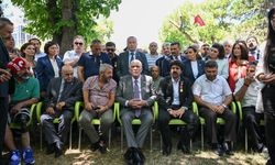 Dervişoğlu, Güvenpark'ta eylem yapan şehit yakını ve gazileri ziyaret etti