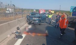 Silivri'de TEM Otoyolu'nda üç aracın karıştığı zincirleme kaza: 5 yaralı