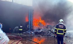 Tekirdağ'da geri dönüşüm tesisinde yangın