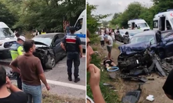 Kocaeli'de iki otomobil çarpıştı: 6 yaralı