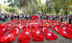 Gaziler'den Güvenpark’ta “şehit mizanseni”