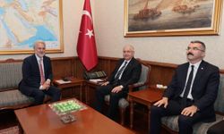 Bakan Güler, Romanya Cumhurbaşkanlığı Milli Güvenlik ve Dış Politika Danışmanı Lazurca'yı kabul etti