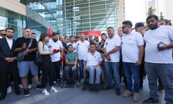 Gaziler eylemlerini Bakanlık önüne taşıdı