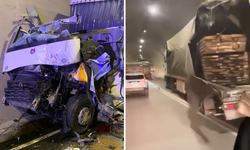 Artvin'de tünelde zincirleme kaza; 1 ölü, 2 yaralı