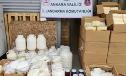 Ankara'da 838 kilo niteliği değiştirilmiş süt ve süt ürünü imha edildi