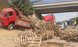 Kamyon arızalandığı için emniyet şeridine çekilen kamyonete çarptı; 1 ölü, 1 ağır yaralı