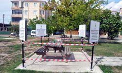Parkta kirli bırakılan oturma grubu, 7 gün kullanıma kapatıldı