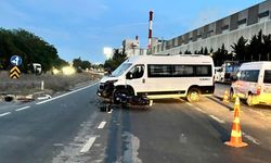 Tekirdağ'da minibüsle çarpışan motosikletin sürücüsü öldü