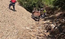Uçuruma düşen motosikletin sürücüsü öldü