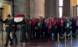 Yargıtay üyelerinden adli yıl açılışında Anıtkabir'e ziyaret