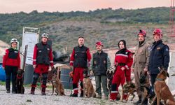 Enkaz alanı, arama- kurtarma köpeklerinin eğitim merkezi oldu