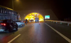 Kuzey Marmara Otoyolu'nda tünelde TIR yangını
