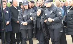 Kaza şehidi polis memurunun cenazesi, törenle Ankara'ya uğurlandı