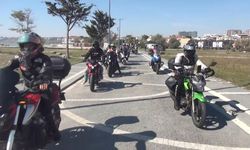 Trafik kazalarında hayatını kaybeden motosikletliler için Selimpaşa'dan Silivri'ye anma sürüşü